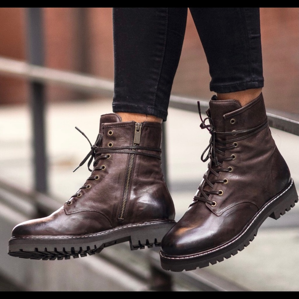 Thursday Combat Boots- JAVA Color - Picture 3 of 12